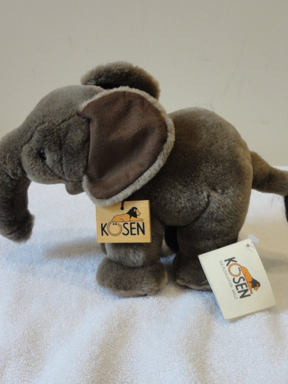 Kosen Plush Baby Elephant Toy 10" EXCELLENT CONDITION!